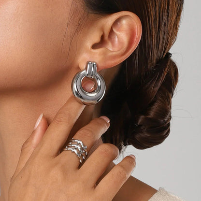 [Royal Vicky]Lillian Silver Earrings