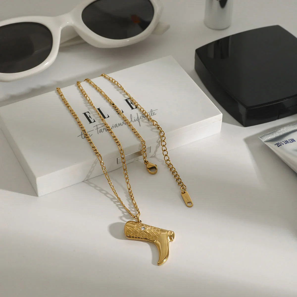 [Royal Vicky]Makayla Gold Boot Pendant