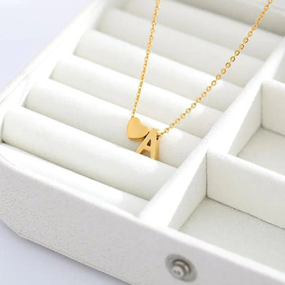 [Royal Vicky]Ria Initial Letter Gold Necklace