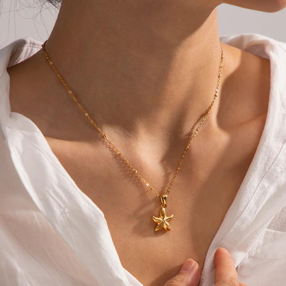 [Royal Vicky]Emmie Gold Starfish Pendant