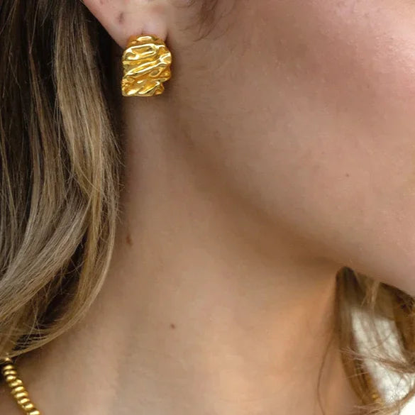 [Royal Vicky]Ashley Gold Earrings