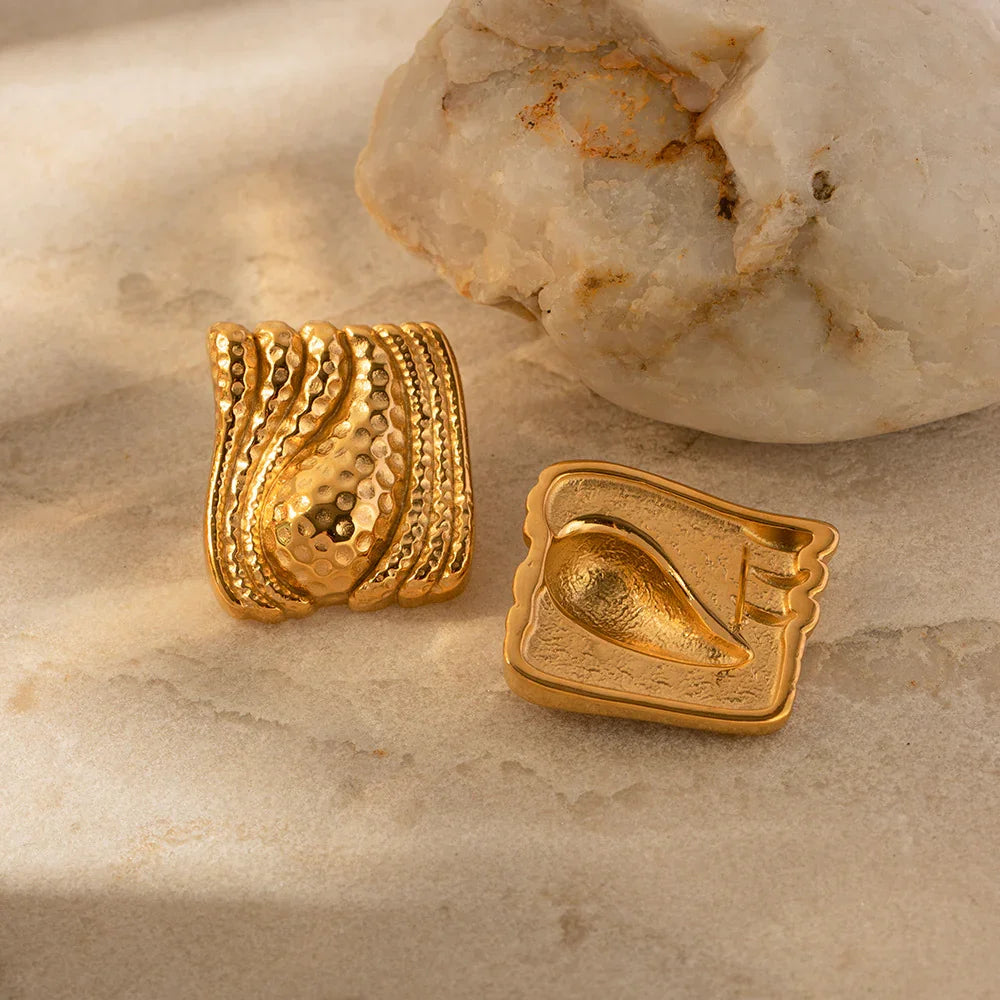 [Royal Vicky]Marigold Gold Earrings