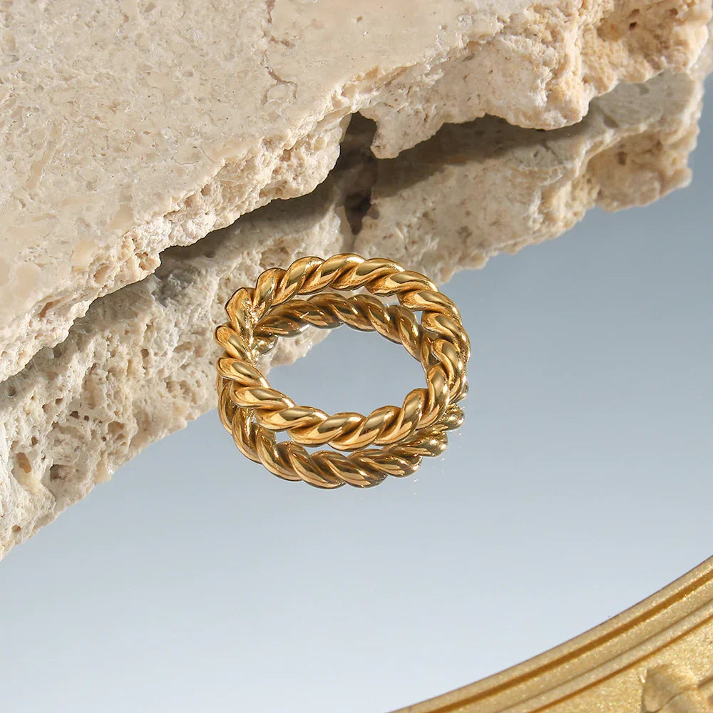 [Royal Vicky]Melody Gold Twist Ring