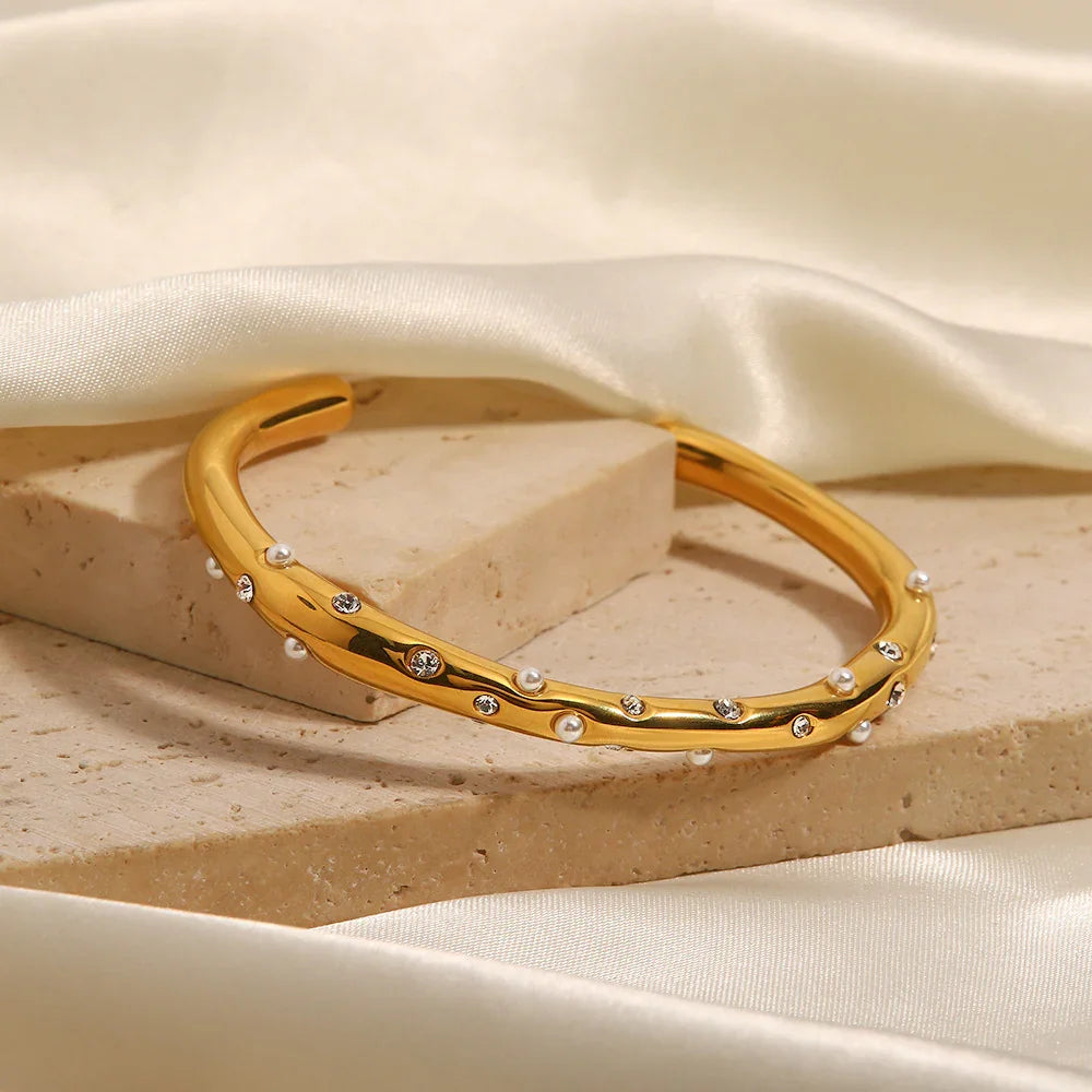 [Royal Vicky]Corisande Gold Bangle