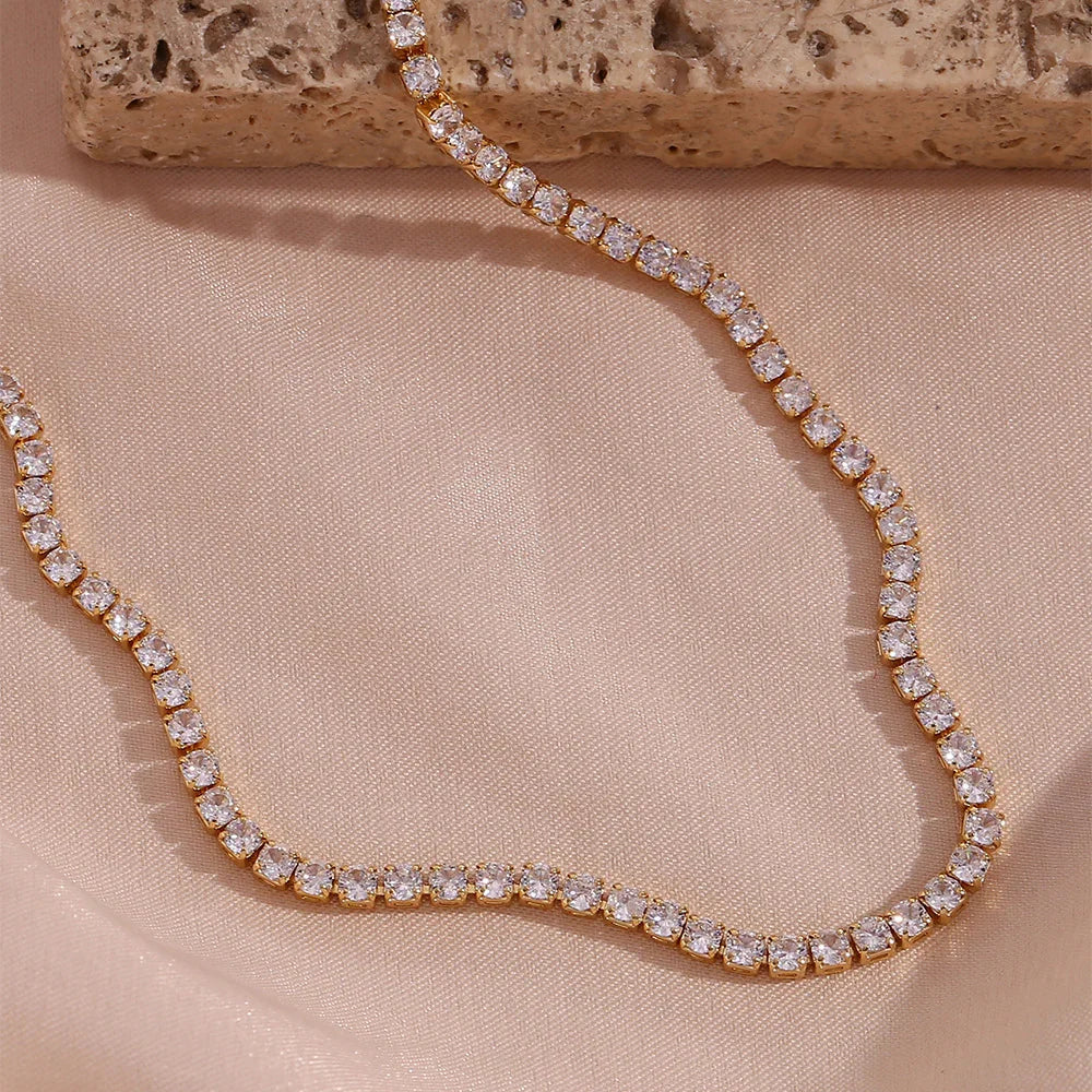 [Royal Vicky]Isolde Diamond Tennis Necklace
