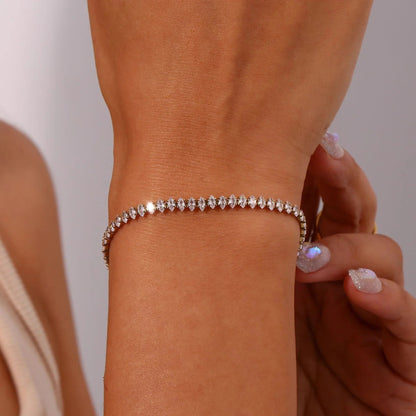 [Royal Vicky]Wisteria Diamond Tennis Bracelet
