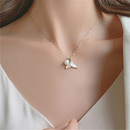 [Royal Vicky]Mermaid Freshwater Pearl Necklace