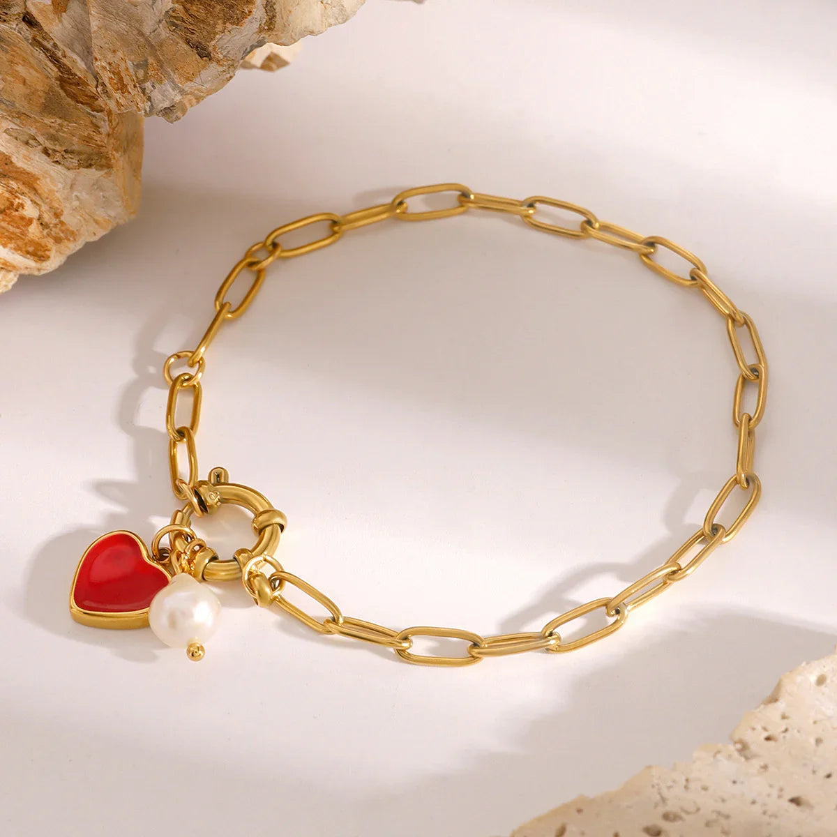 [Royal Vicky]Tanya Heart Pearl Bracelet