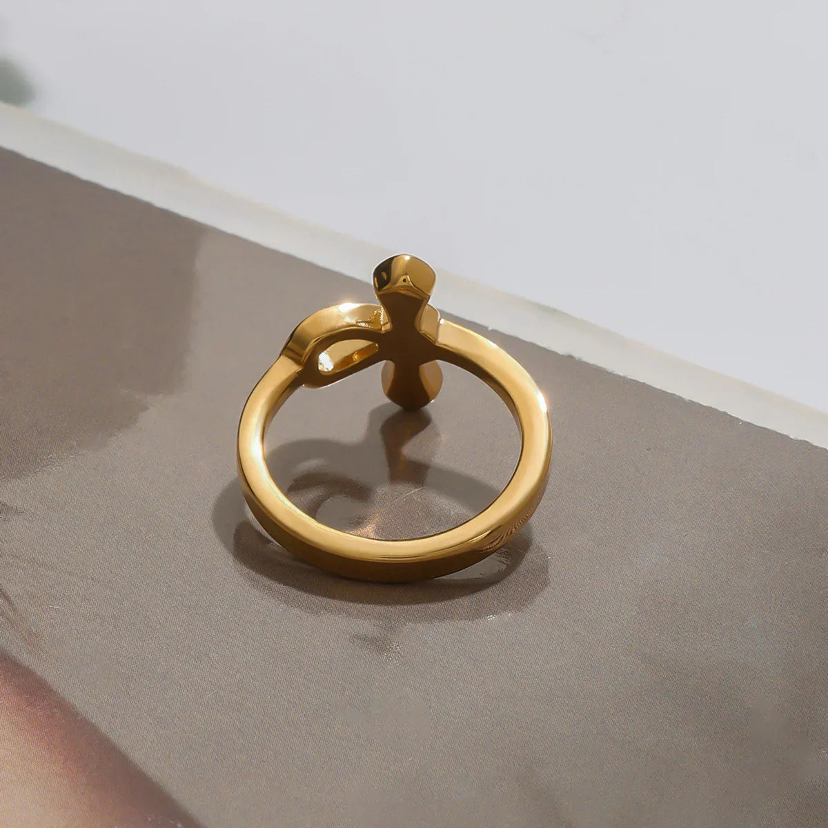 [Royal Vicky]Joy Diamond Knot Gold Ring