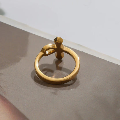 [Royal Vicky]Joy Diamond Knot Gold Ring
