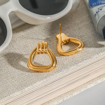 [Royal Vicky]Doris Knot Charm Gold Earrings