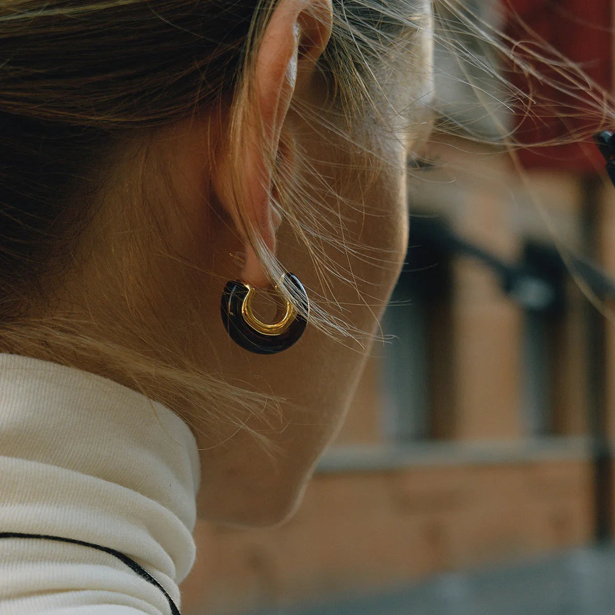 [Royal Vicky]Lexi Chunky Enamel Hoops