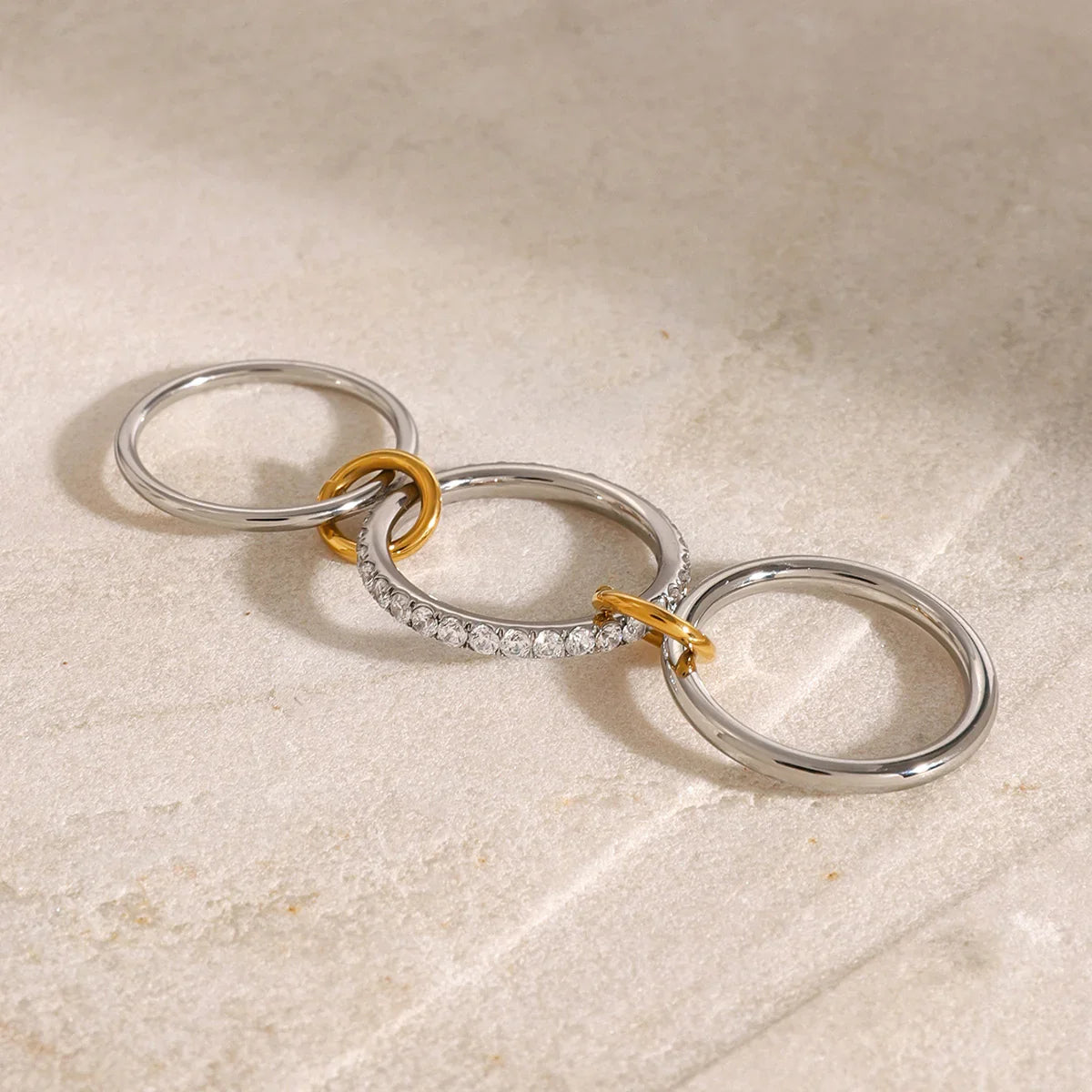 [Royal Vicky]Desiree Stacked Diamond Ring