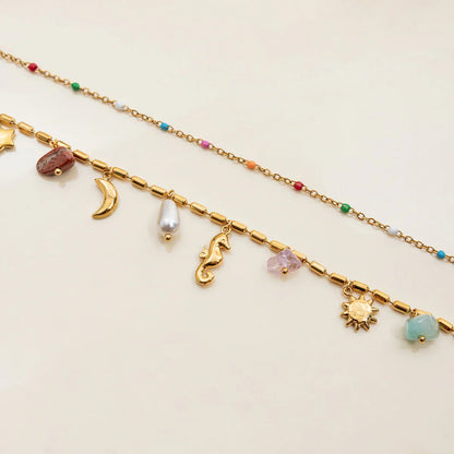 [Royal Vicky]Cambria Coastal Charm Layered Necklace
