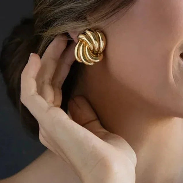 [Royal Vicky]Floriana Gold Earrings