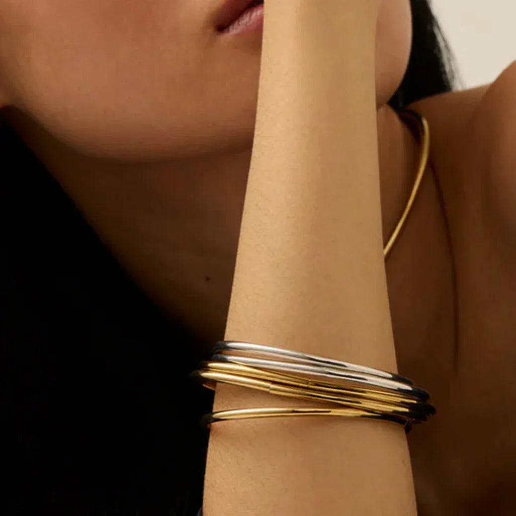 [Royal Vicky]Shannon Gold Bangle Set