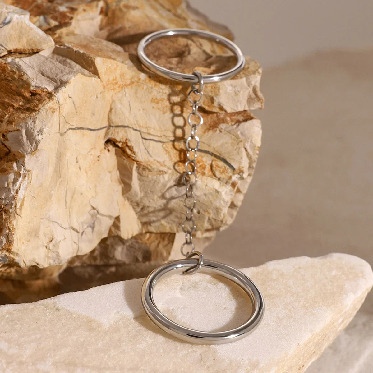 [Royal Vicky]Bridget Chain Stacked Ring