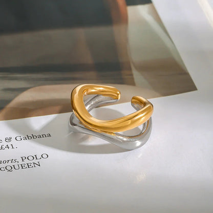[Royal Vicky]Deanna Gold Intertwined Ring