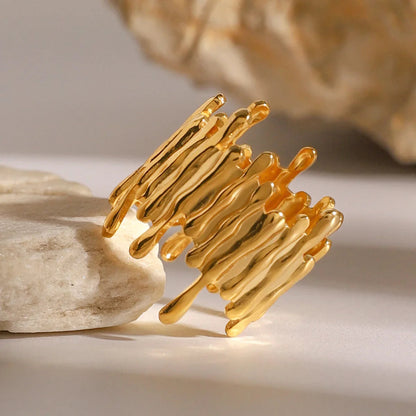 [Royal Vicky]Zoella Abstract Gold Ring
