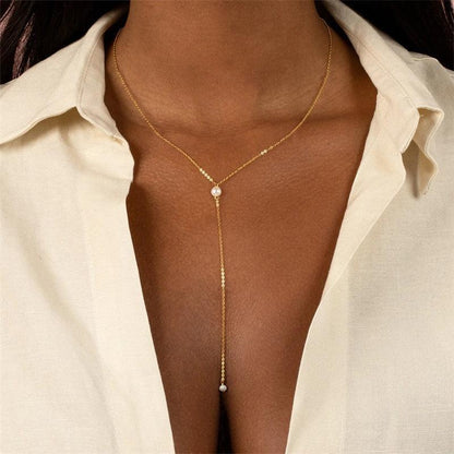 [Royal Vicky]Beatrice Pearl Tassel Necklace