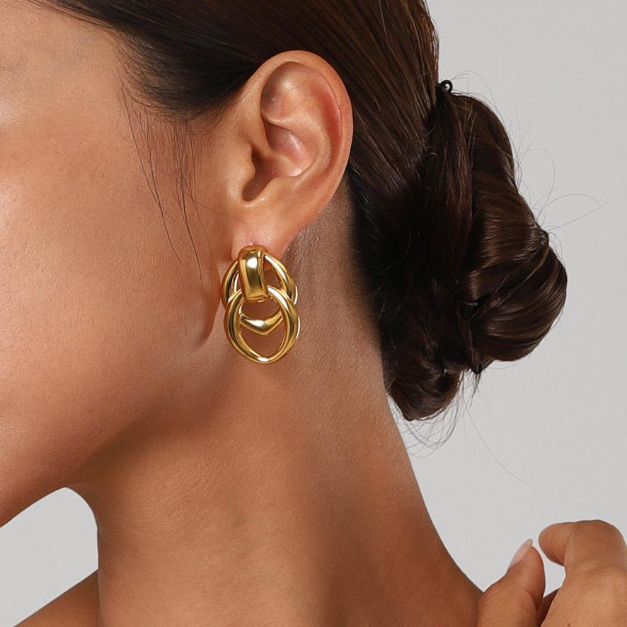 [Royal Vicky]Zoey Gold Earrings