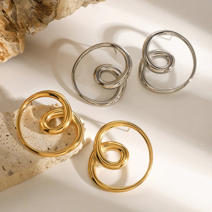 [Royal Vicky]Angelique Golden Twist Earrings