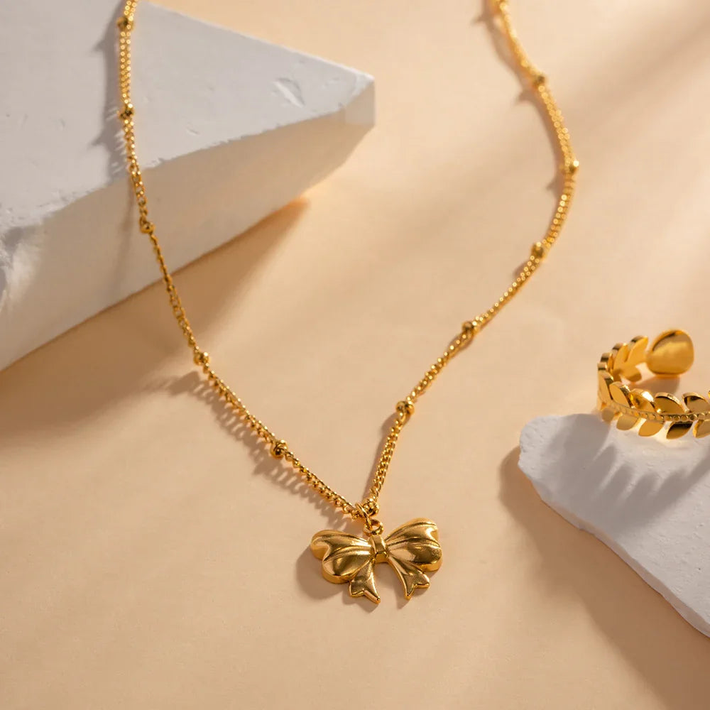 [Royal Vicky]June Bow Necklace