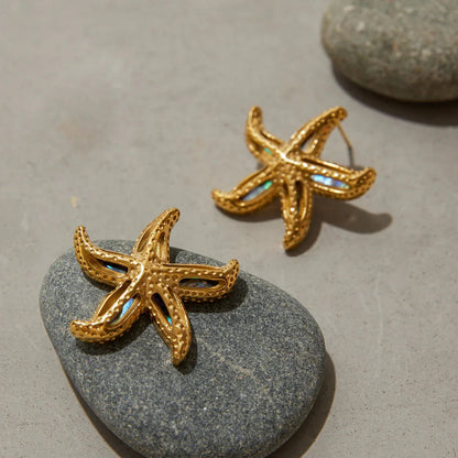 [Royal Vicky]Aquatta Gold Starfish Earrings