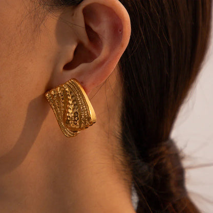 [Royal Vicky]Marigold Gold Earrings