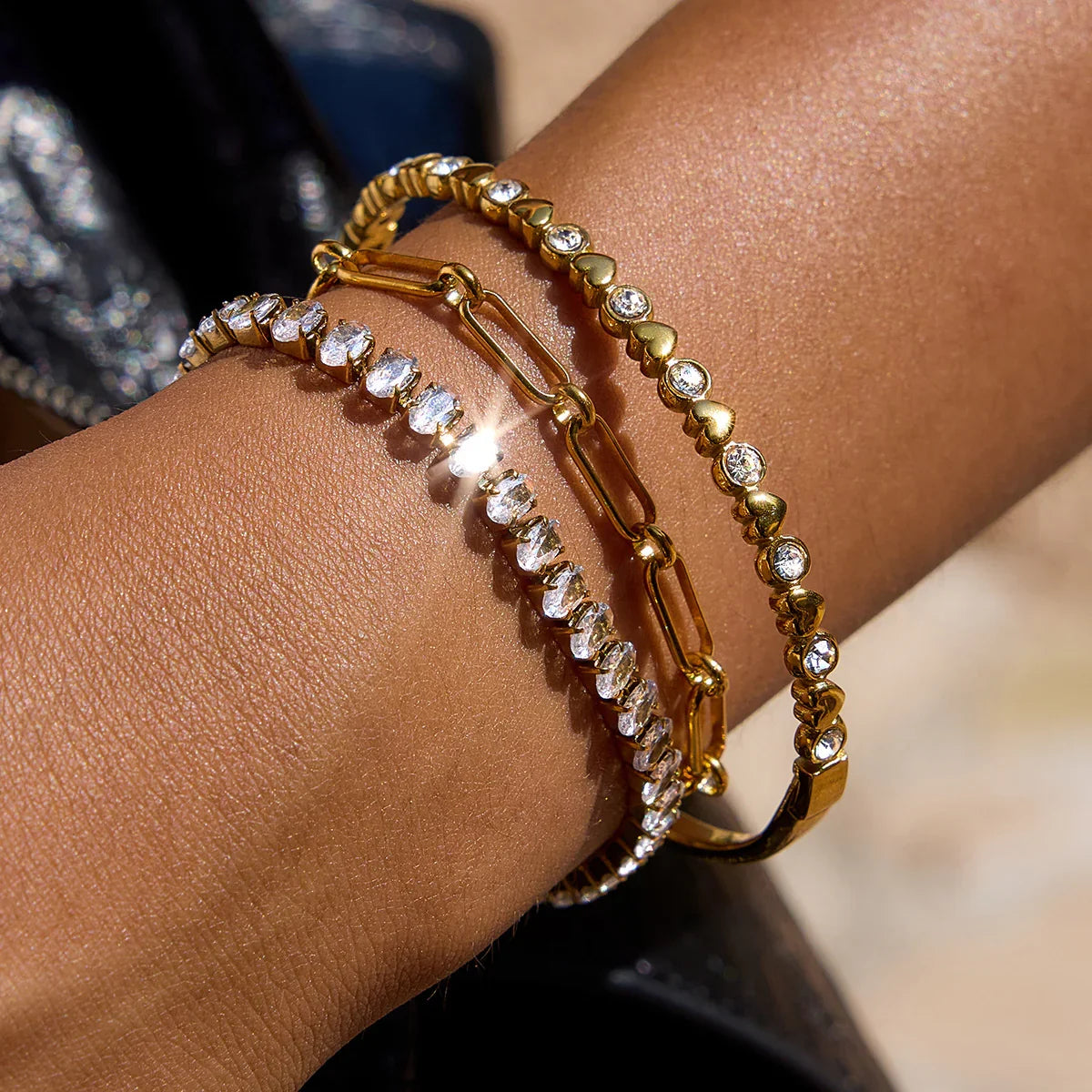 [Royal Vicky]Avaria Oval Cut Tennis Bracelet