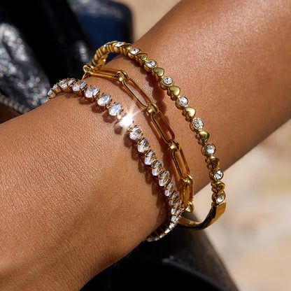 [Royal Vicky]Avaria Oval Cut Tennis Bracelet