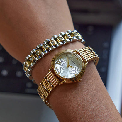[Royal Vicky]Gold Watchband Bracelet