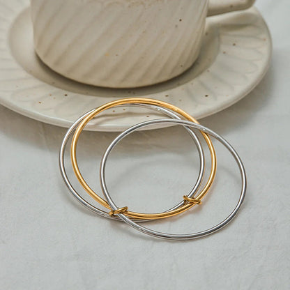 [Royal Vicky]Romina Two Tone Stacked Bracelet