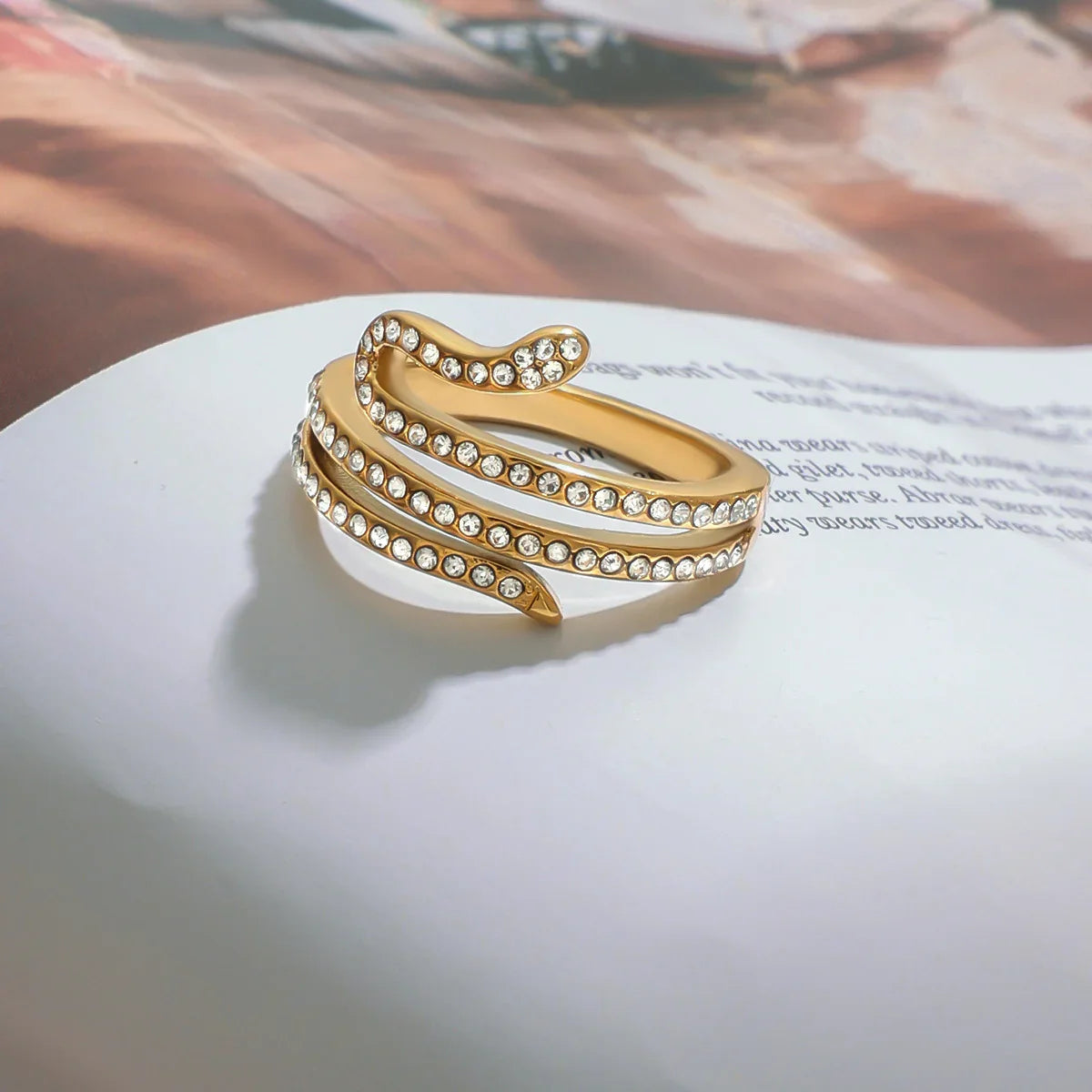 [Royal Vicky]Serpentina Layered Diamond Ring