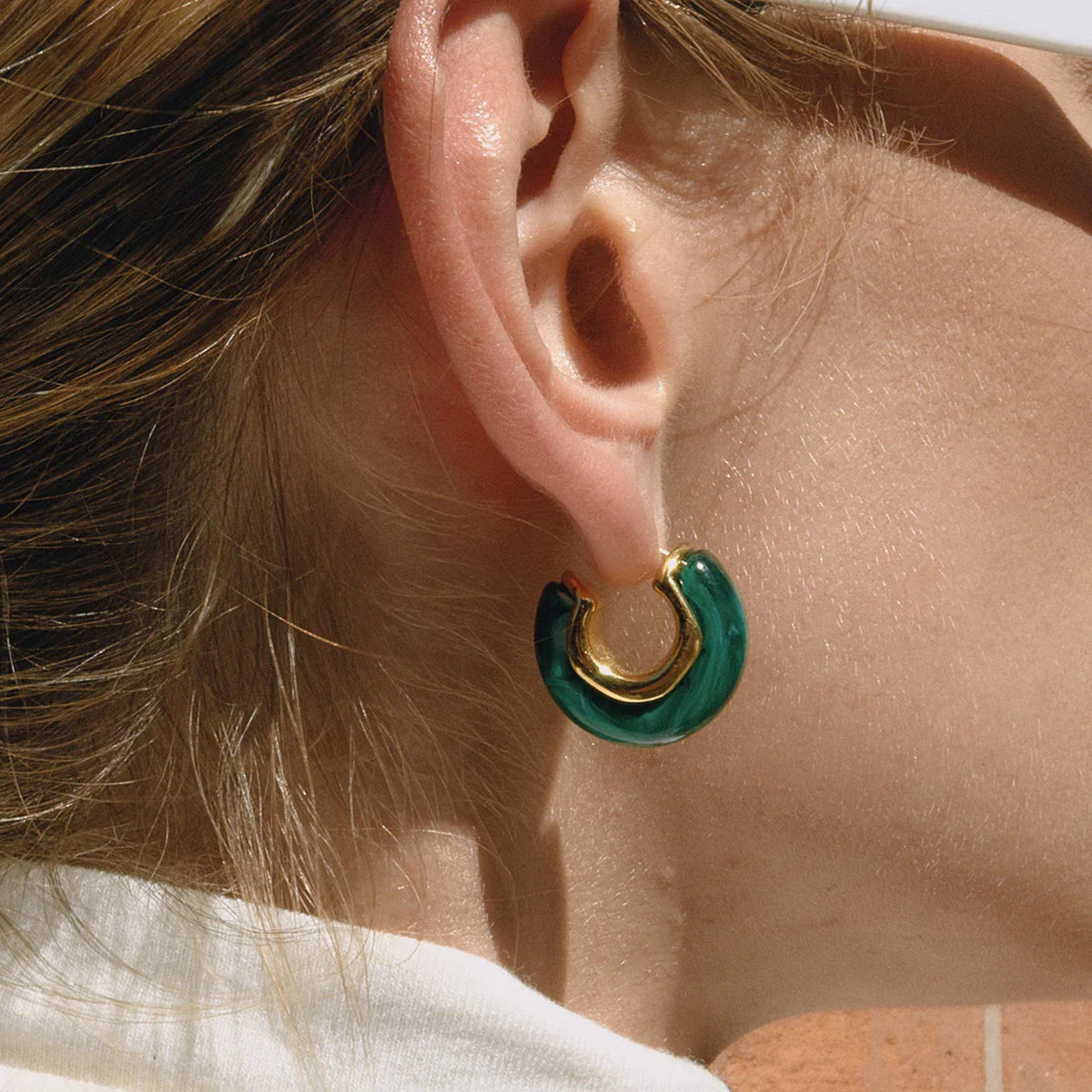 [Royal Vicky]Lexi Chunky Enamel Hoops