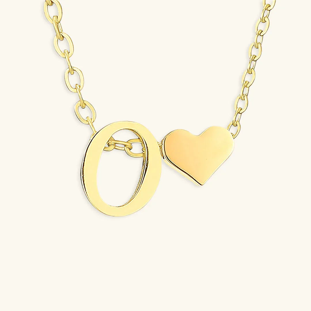 [Royal Vicky]Ria Initial Letter Gold Necklace