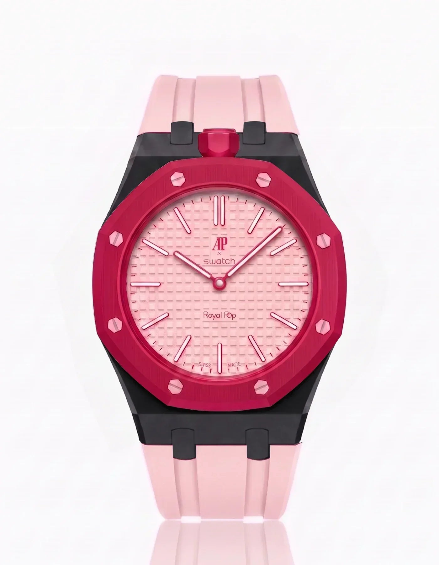 Silicone Strap & Case Royal Pop Otto Rosso(Customize  Colors)