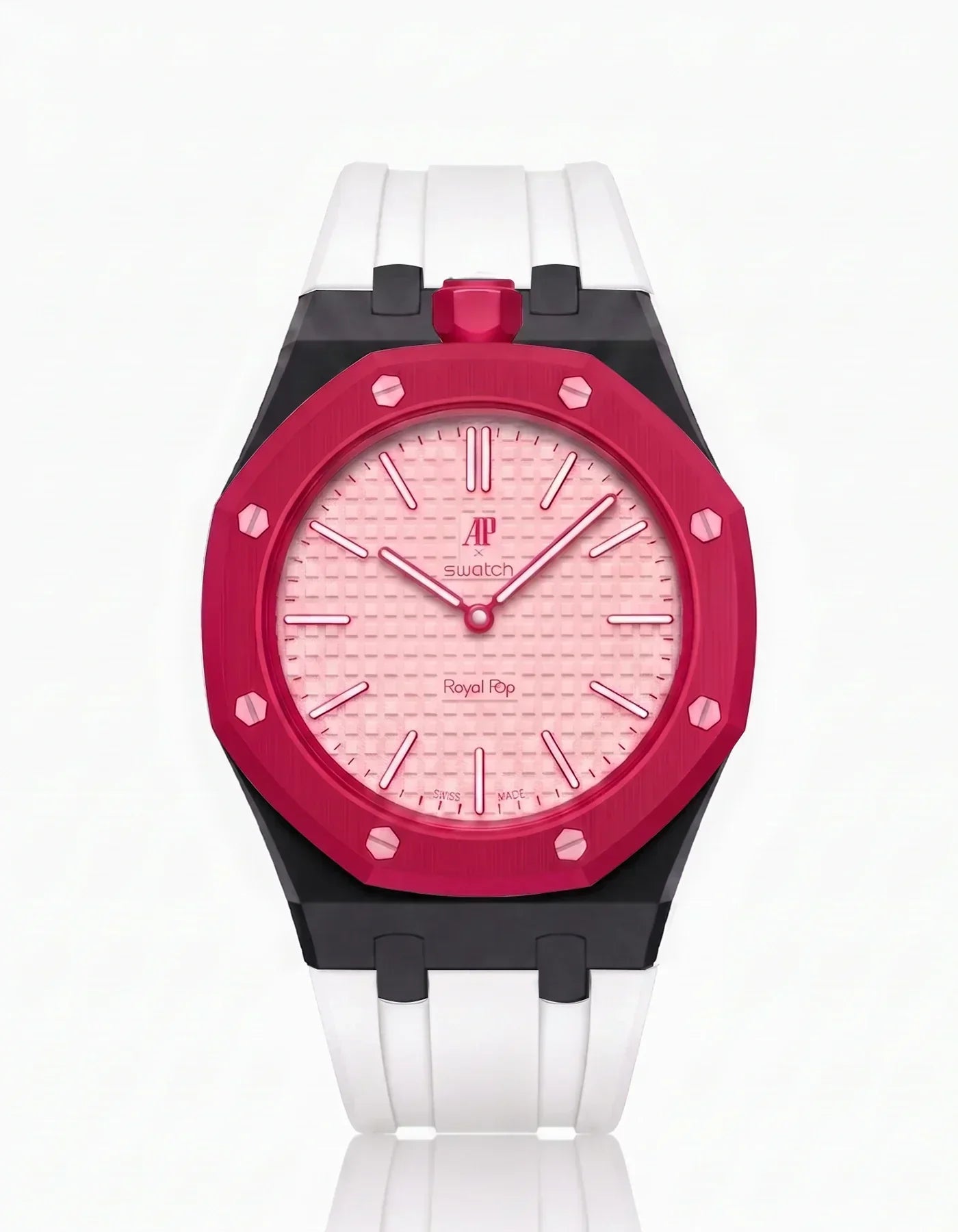 Silicone Strap & Case Royal Pop Otto Rosso(Customize  Colors)