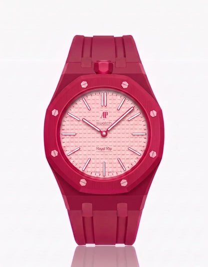 Silicone Strap & Case Royal Pop Otto Rosso(Customize  Colors)