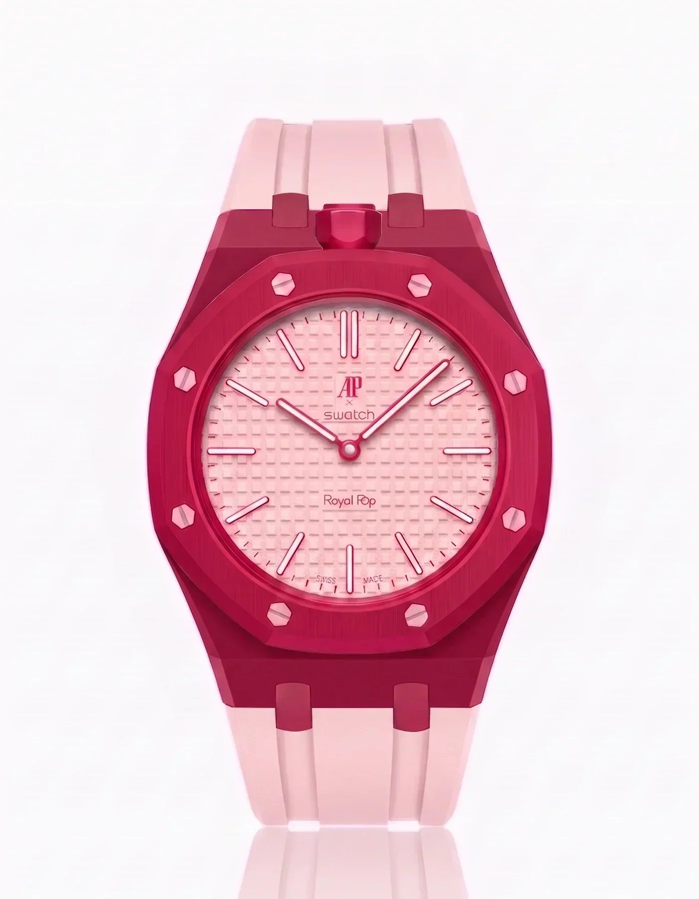 Silicone Strap & Case Royal Pop Otto Rosso(Customize  Colors)