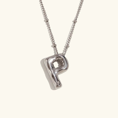 [Royal Vicky]Balloon Gold Initial Necklace