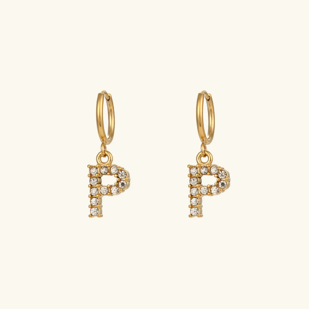 [Royal Vicky]Wilhemina Initial Letter Earrings