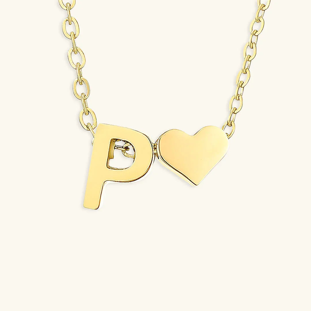 [Royal Vicky]Ria Initial Letter Gold Necklace