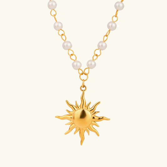 [Royal Vicky]Apollo Sun Pearl Necklace