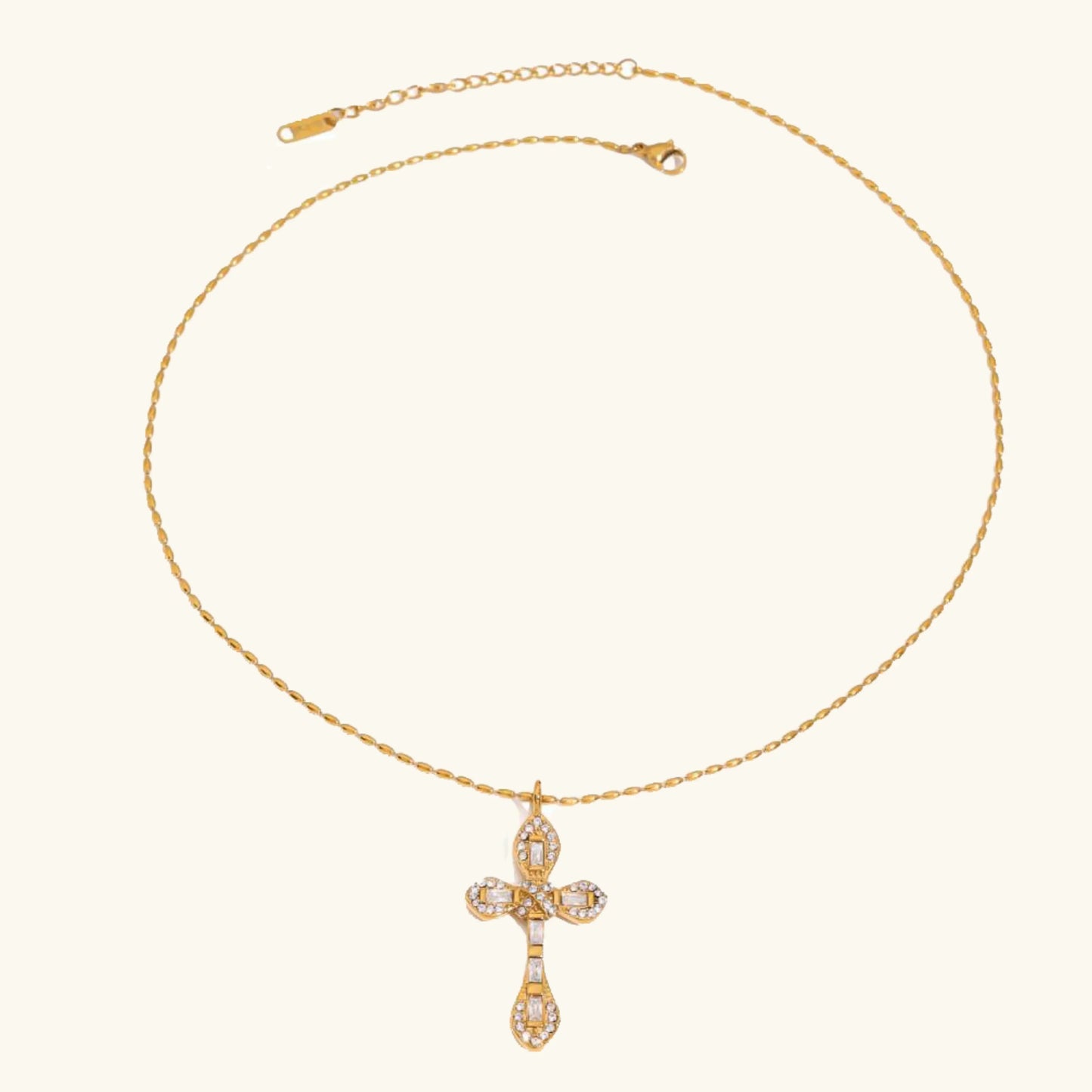 [Royal Vicky]Olea Diamond Crucifix