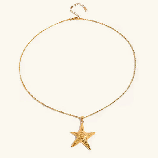 [Royal Vicky]Tammy Gold Starfish Necklace