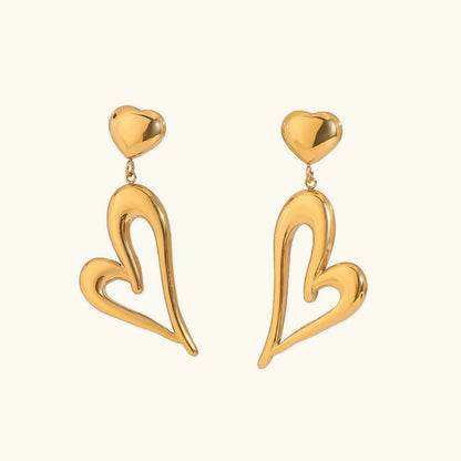 [Royal Vicky]Venus Gold Heart Earrings