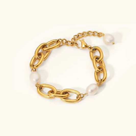 [Royal Vicky]Ysabel Chunky Freshwater Pearl Bracelet