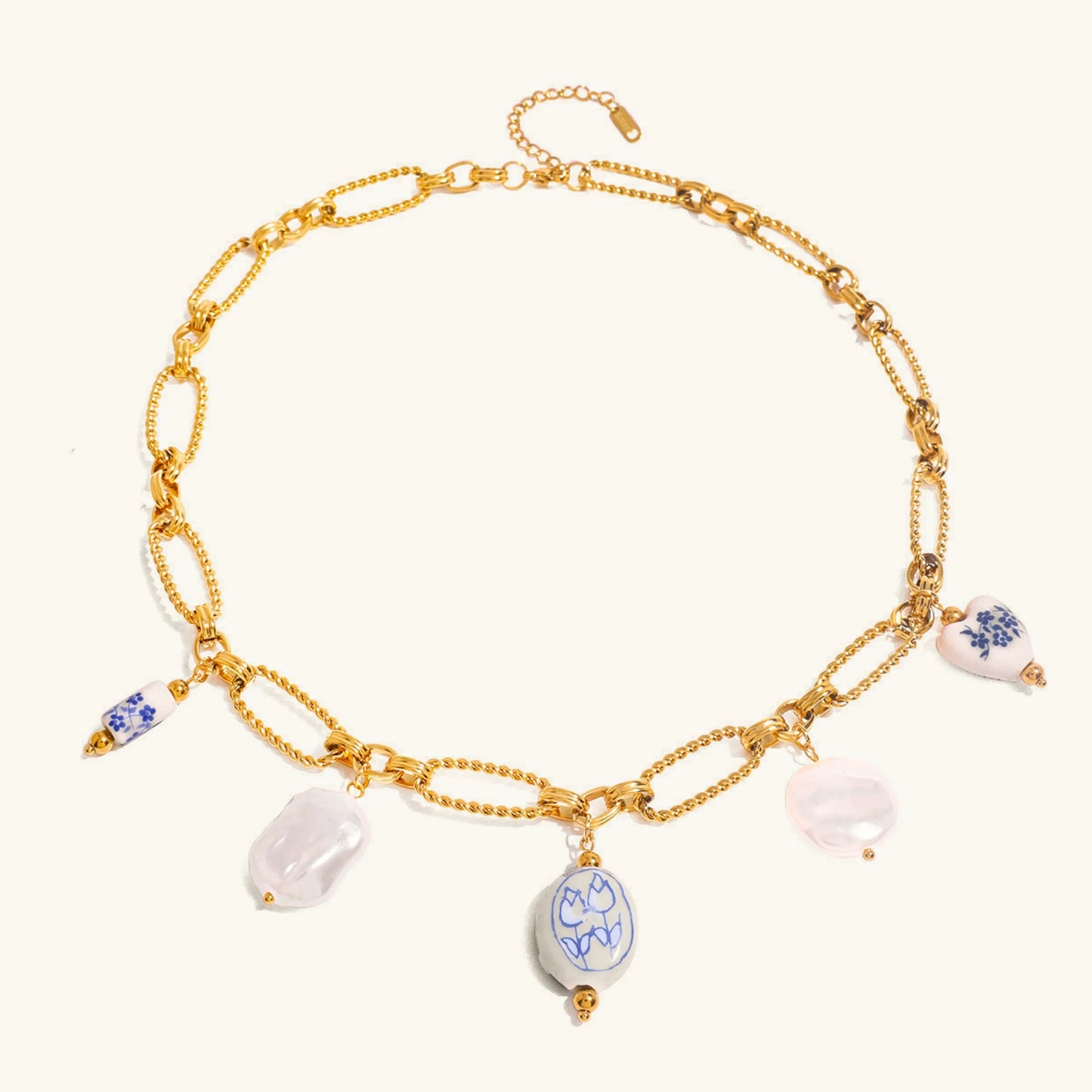 [Royal Vicky]Cerulean Freshwater Pearl Necklace