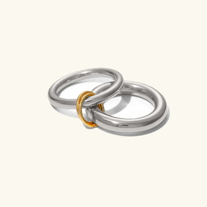 [Royal Vicky]Dune Stacked Gold Ring